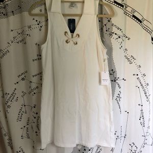 White Dress with Collar
